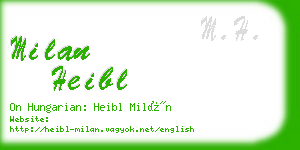 milan heibl business card